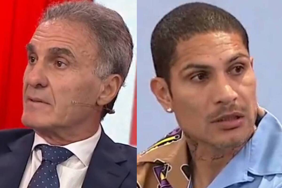 Oscar Ruggeri y Paolo Guerrero