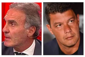 Oscar Ruggeri y Sebastián Battaglia