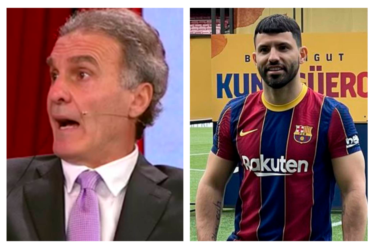 Oscar Ruggeri y Sergio Agüero