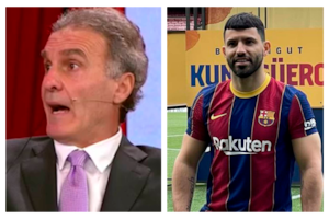 Oscar Ruggeri y Sergio Agüero
