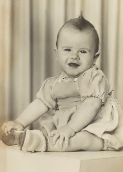 Osvaldo, antes de cumplir un año