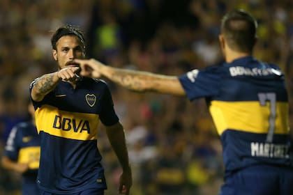 Osvaldo, goleador de Boca en el semestre, junto al Burrito Martínez; dos veces compartieron el equipo titular en el año