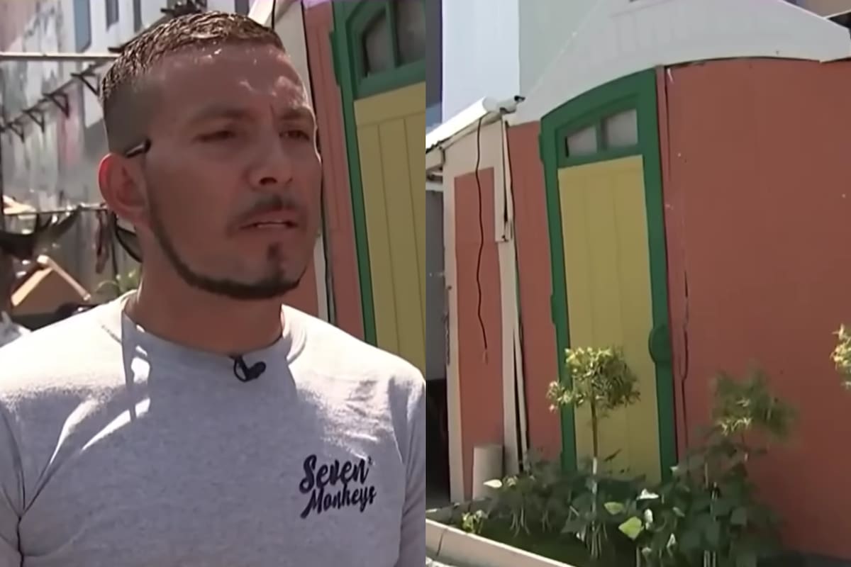 Osvaldo Medrano muestra cómo es su casa hecha con madera en Los Ángeles