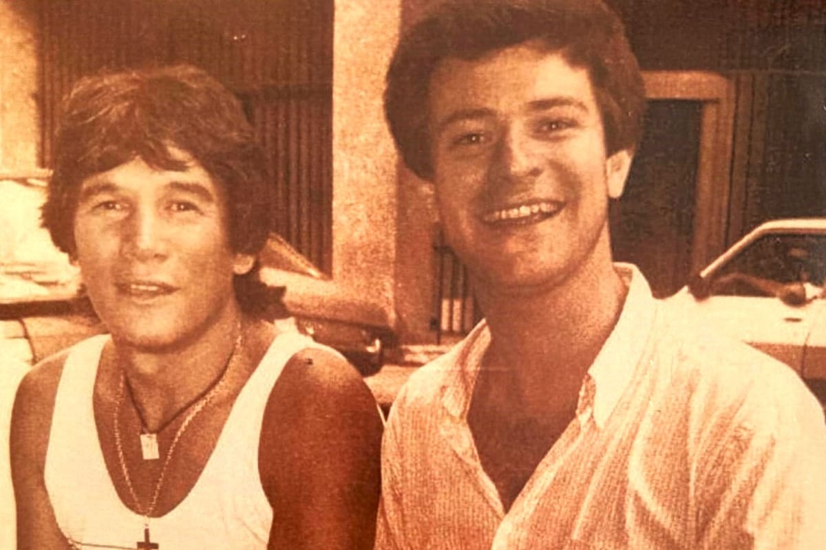 Osvaldo Principi con Carlos Monzón: la imagen que tiene en su wasap