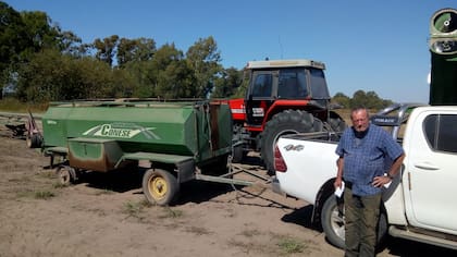Osvaldo Recchi hizo 600 kilómetros para conseguir gasoil. En el trayecto rompió un neumático del acoplado tanque