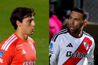 El fuerte reclamo de Otamendi a Beltrán en el empate de River con Sarmiento