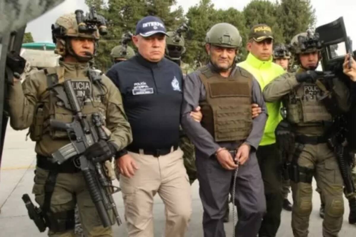 Otoniel al ser extraditado a EE.UU.