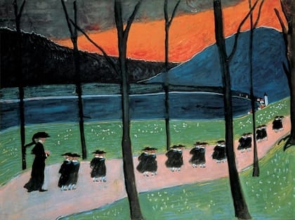 Otoño, escuela, 1907