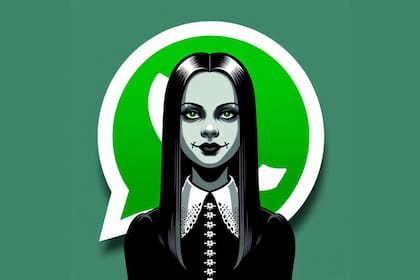 Otra creación de la IA para el "modo Merlina Addams"