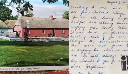 Otra de las misteriosas postales que aparecieron seis décadas más tarde (Foto: washingtonpost.com)