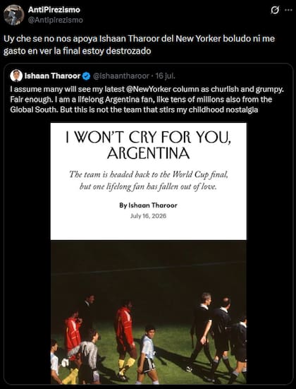 Otra de las publicaciones contra la columna del periodista de The New Yorker