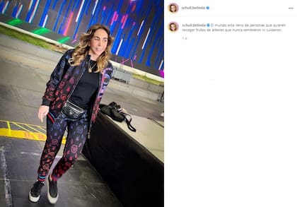 Otra de las publicaciones de la madre de Belinda y cuyo mensaje parecía estar dirigidas a Christian Nodal (Crédito: Instagram/@schull.belinda)