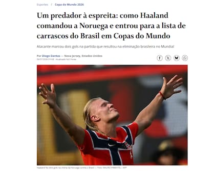 Otra de las publicaciones de O GLOBO