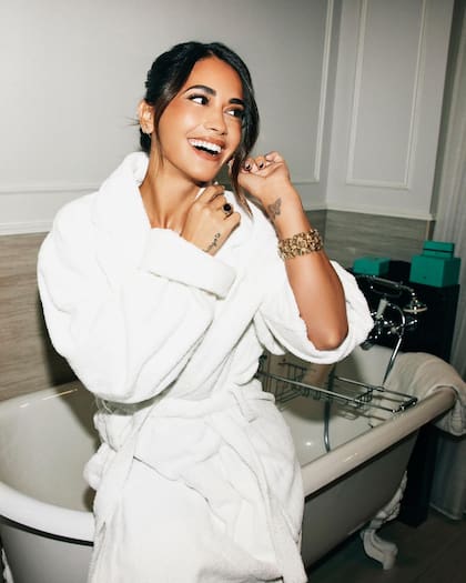Otra imagen de Antonela Roccuzzo promoviendo Tiffany & Co. con quien firmó su más reciente sociedad comercial