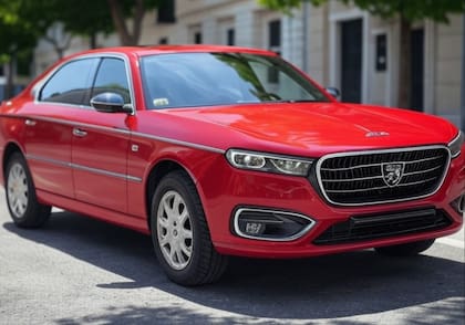 Otra imagen de como podría verse el Peugeot 404 modelo 2025, según la IA Grok