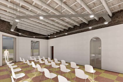 Otra imagen de cómo sería el futuro auditorio del centro cultural