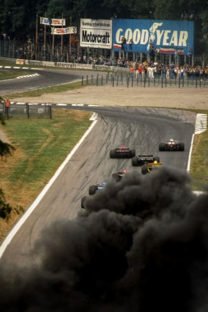 Otra imagen de la largada de Monza 78