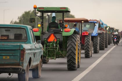 Otra postal del tractorazo en Córdoba