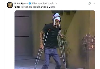 Otra vez, Enzo Fernández se hizo viral por su llanto