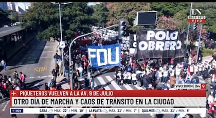 “Otra vez mamás con bebés en brazos”. La indignación de Novaresio frente a las imágenes de la protesta en CABA