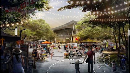 Así imagina Google los alrededores de su nuevo cuartel central, Middlefield Park, en un terreno de 40 hectáreas