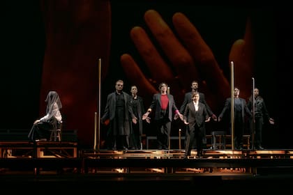 Otra vista de la puesta de Theodora, que se presentará a partir de hoy en el Teatro Colón