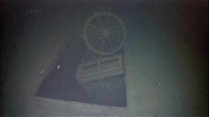 Otro ángulo del espacio en donde se encontró una rueda del barco