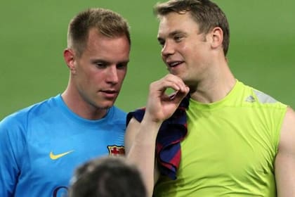 Otro cruce de Champions League y el diálogo posterior entre Ter Stegen y Neuer