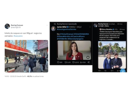 Otro de las cuentas que estaría presuntamente vinculada a Milei, desde las que se detallaron los ataques a comercios