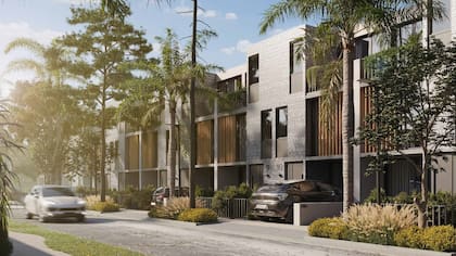 Otro de los emprendimientos de la zona es un barrio cerrado de 109 townhouses
