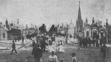 Otro funeral en el Cementerio de la Recoleta, en 1903