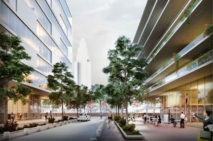 Otro render del predio de Colegiales