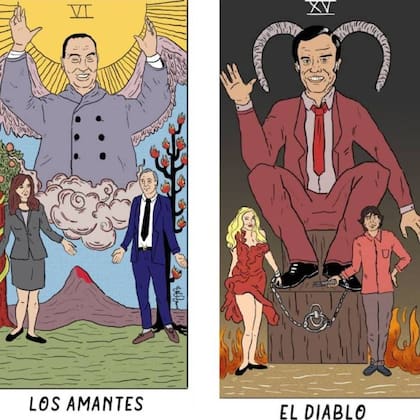 Otros dos arcanos mayores del Tarot peronista: Los amantes y el diablo