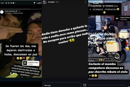 Otros posteos de despedida para los dos motochorros