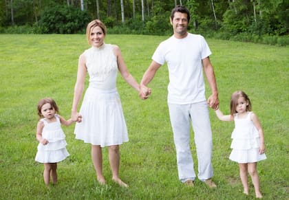 Otros tiempos, con toda la familia junta en Estados Unidos.