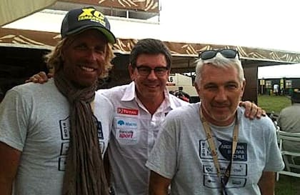 Otros tiempos: Fernando Tornello junto con Juan Fossaroli y Felipe McGough