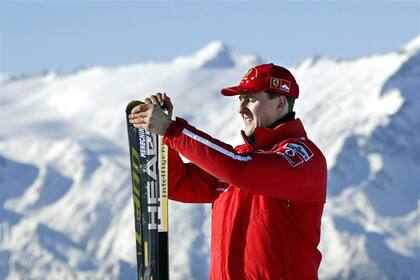 Otros tiempos: Michael Schumacher, en la cumbre de su campaña deportiva y gozando de la nieve y del esquí