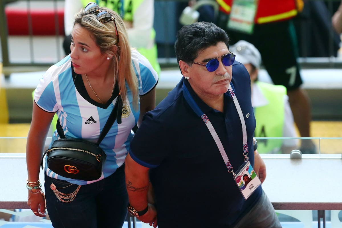 Otros tiempos: Rocío Oliva y Diego Maradona, cuando eran pareja