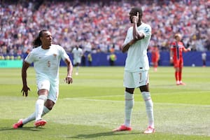 Mbappé dio una gran asistencia y Dembelé definió: Francia ya le gana a Noruega en Boston
