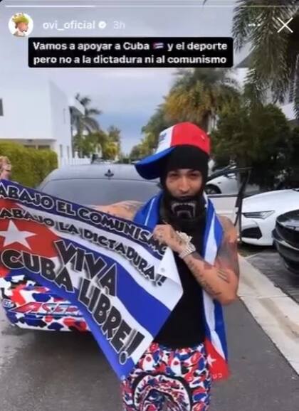 OVI tenía un cartel de apoyo a Cuba