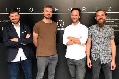 Pablo Anzilutti, Francisco Garrido, Javier Mendiondo y Federico Cairoli