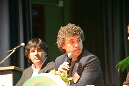 Pablo Baldoma, CEO de Cambium Timber, junto a Fernando Correa, de Arpulp, el proyecto para instalar una planta de pasta celulósica por US$2000 millones en Ituzaingó, Corrientes