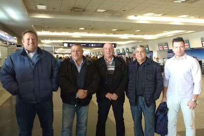 Pablo Biró (APLA), Edgardo Llano (APA), Rubén Fernández (UPSA), Ricardo Cirielli (APTA) y Genaro Trucco (UALA)