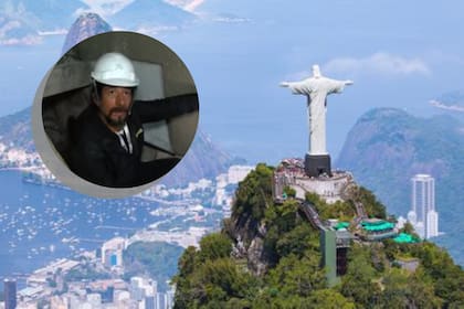 Pablo Cardoso vive en el interior del Cristo Redentor en Brasil