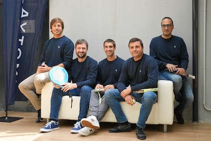 Pablo Carro, Nicola Biffi, Pedro Claveria, Félix Ruiz y Rubén Martín, principales promotores de Playtomic.
