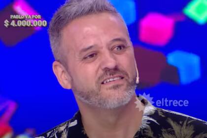 Pablo cuestionó la validación de su respuesta en Los 8 escalones de los 2 millones y protagonizó un hecho sin precedentes (Foto: Captura de video)