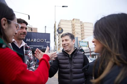 Pablo Domenichini, en una recorrida por el sur del Gran Buenos Aires