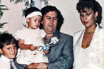 Pablo Escobar Gaviria y su familia