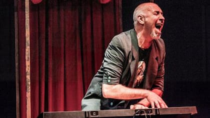 Pablo Finamore, en un recital de actuación