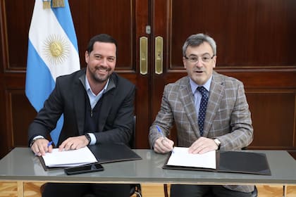 Pablo Lavigne, secretario de Coordinación de Producción, y Martín Rappallini, presidente de la UIA